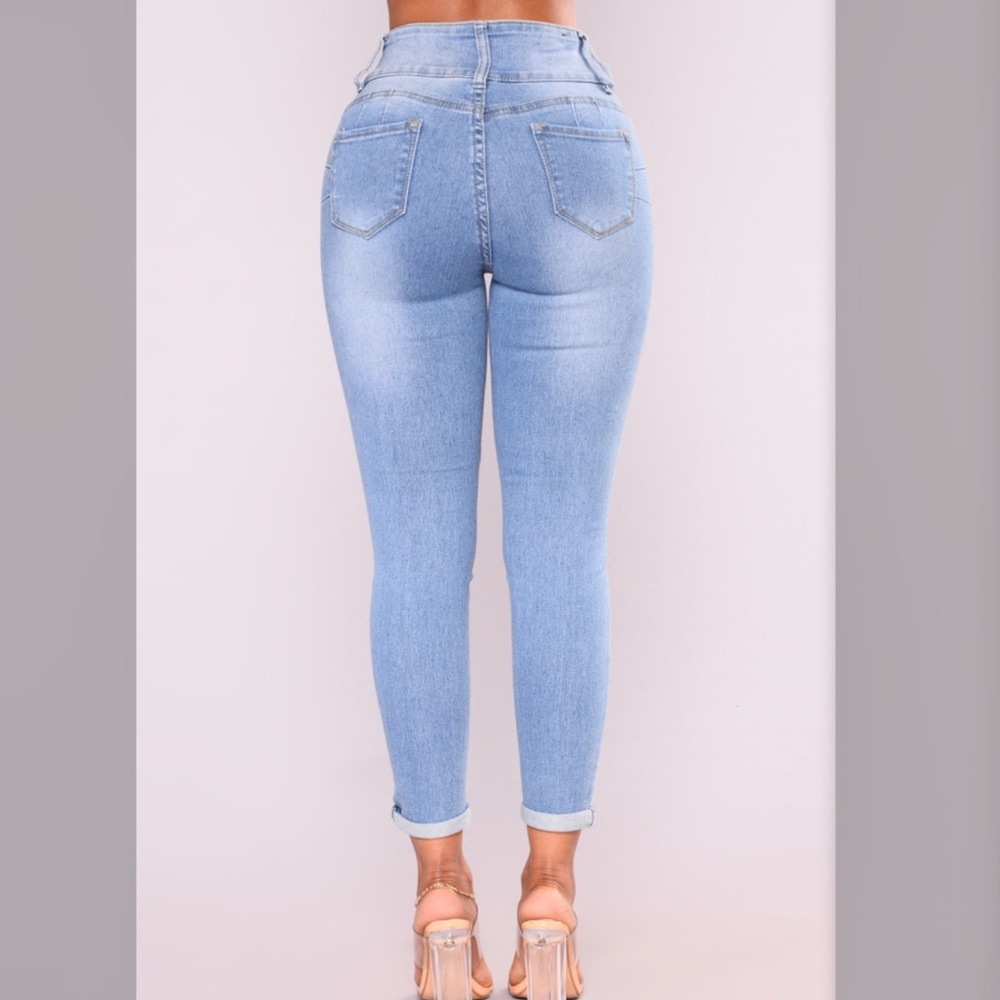 B.O.B Light Blue Rip Jeans - Picture 3 of 8